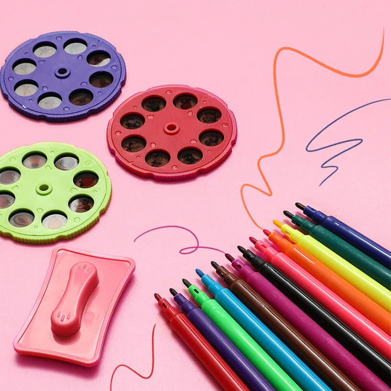 Children Led Projector Art Drawing Table Toys Kids Painting Board Desk