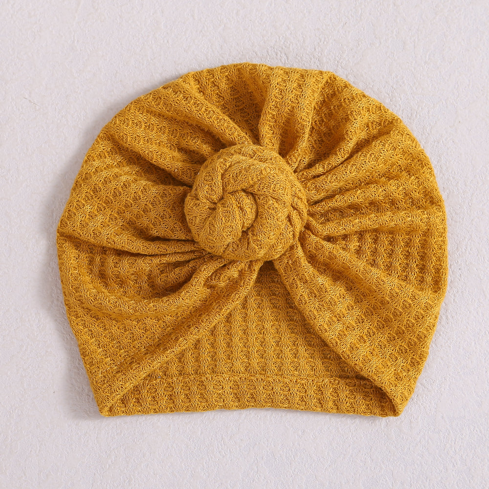 Solid Donut Turban Baby Girl Cap Winter Warm Infant Hat Elastic Child Newborn Head Wraps Turbans Headbands Baby Hair Accessories.