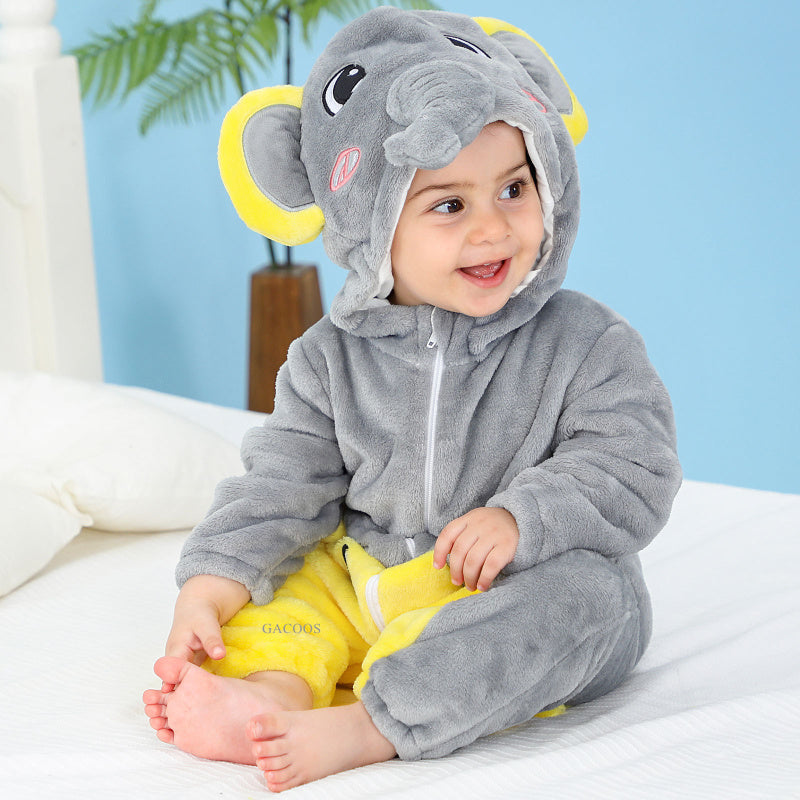 Baby Costumes Baby Onesie Happy Purim Jumpsuit Elephant Monkey Lion Elf Chicken Penguins Leotard Romper Infant Halloween Costume.