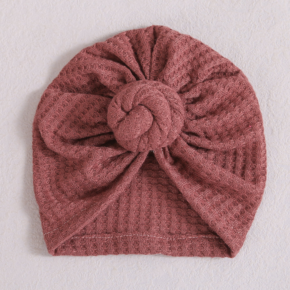 Solid Donut Turban Baby Girl Cap Winter Warm Infant Hat Elastic Child Newborn Head Wraps Turbans Headbands Baby Hair Accessories.