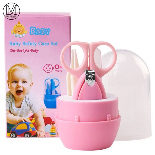 Baby Kids Manicure Nail Care Set Saloon Kits With Plastic Case | Baby Grooming Kit (random Color).