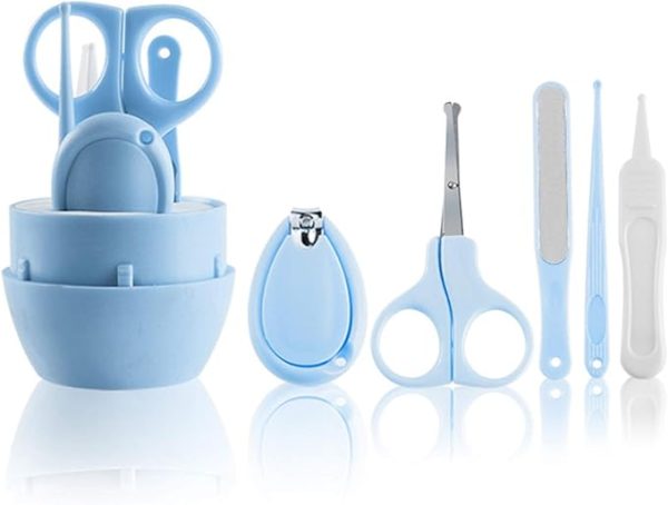 Baby Kids Manicure Nail Care Set Saloon Kits With Plastic Case | Baby Grooming Kit (random Color).