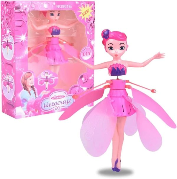 Magical Flying Fairy Doll,hand Sensor Control / Sky Dancers Flying Toy (random Color).
