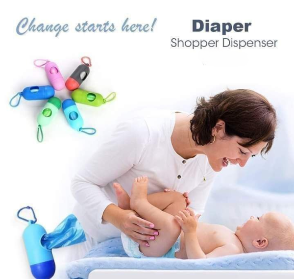 Portable Diaper Shopper Dispenser Durable Design (random Color).