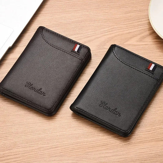 1PC New Super Slim Soft Wallet PU Leather Mini Credit Card Wallet Purse Card Holders Men Wallet Thin Small Short Skin Wallets