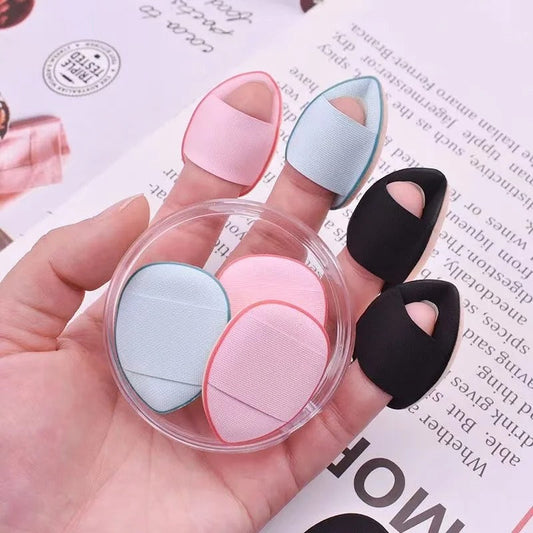 3/10pcs Mini Size Professional Cosmetic Cushion Puff Concealer Foundation Detail Puff Finger Puff Set Makeup Sponge Beauty Tool