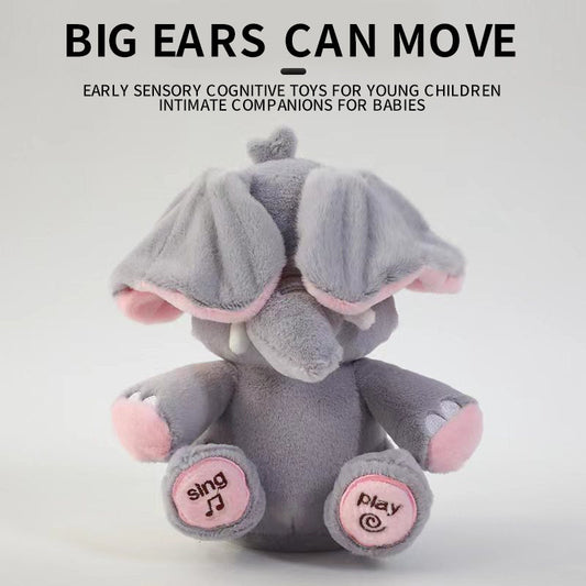 2023 Graduated Elephant Toy Stuffed Plushie Animal Doll For Kids White Elephant Toys Cartoon For Girls Cute Toys For Wedding
