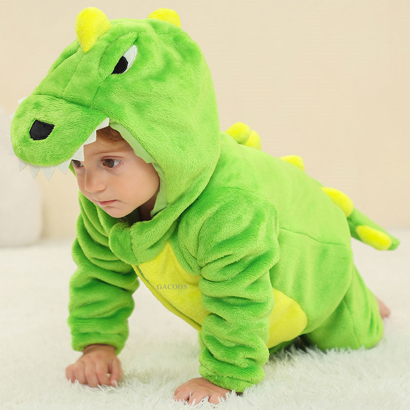 Red Dinosaur Costumes Newborn Baby Rompers Toddler Cosplay Clothes Kigurumi Boy Girls Pajamas Animal Cute Romper Unicorn Onesies.