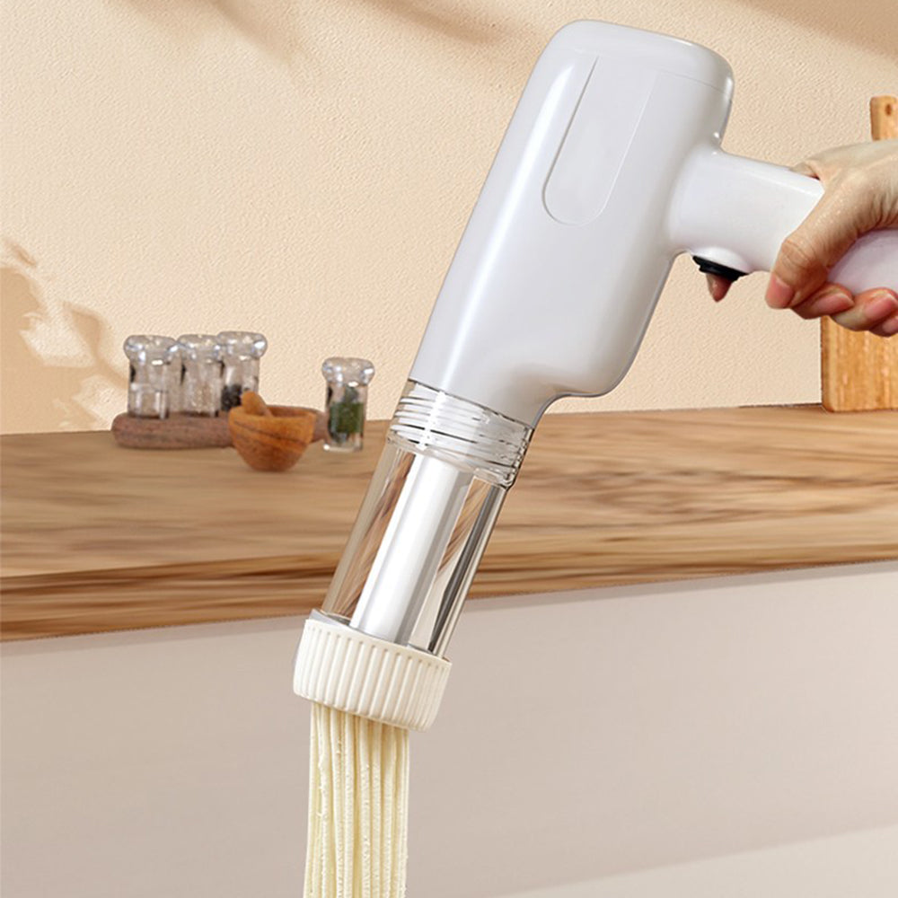 Handheld Noodle Machine Smart Dough Press Rolling Small Food Kitchen Household Electric Cordless Pasta Maker 5 Pasta Shapes.