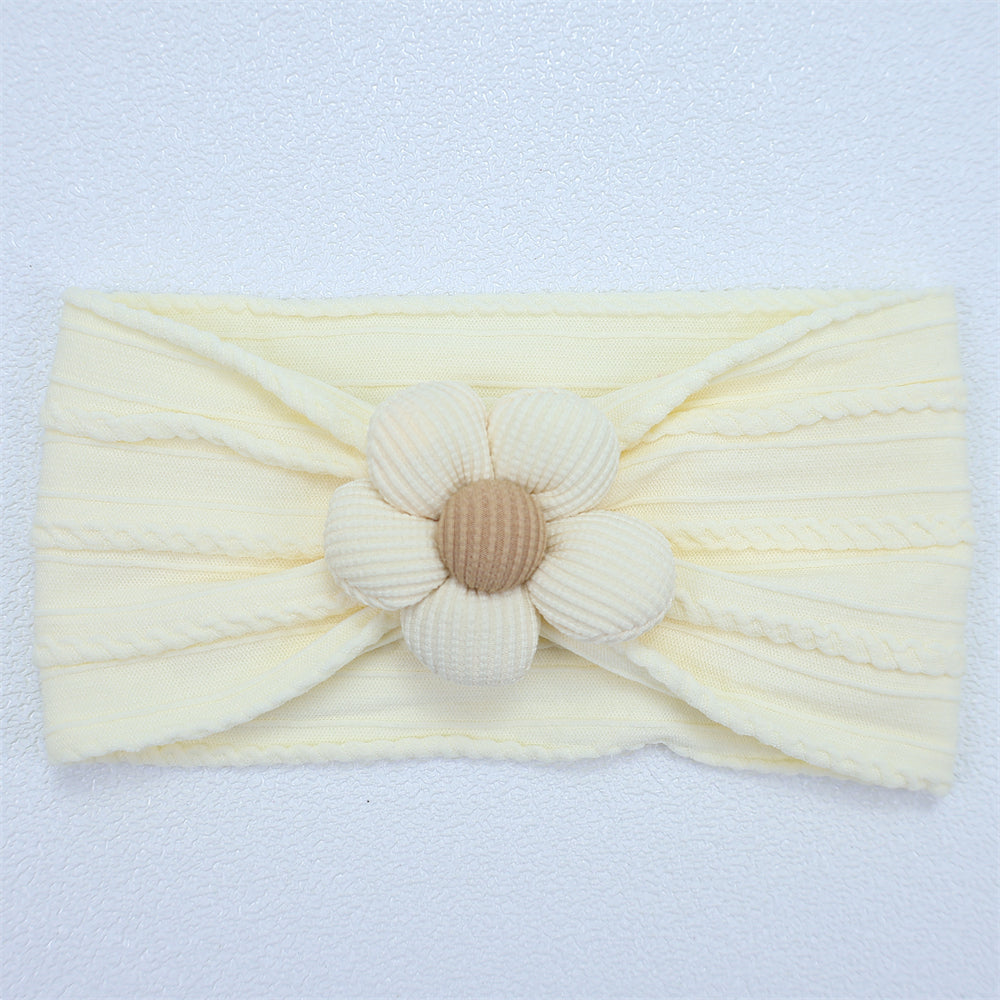 New Flower Nylon Girl Hairband Elastic Soft Baby Headband for Children Turban Headwear for Newborn Baby Kids Hair Accessories.