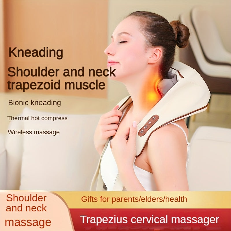 Shoulder and Neck Massager Professional Edition - With realistic humanoid massage, rechargeable to relax muscles, home masseurShoulder and Neck Massager Professional Edition - With realistic humanoid massage, rechargeable to relax muscles, home masseur.