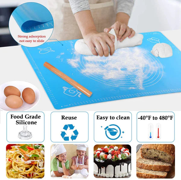 Premium Non Stick Silicone Baking Or Roti Mat , BPA Free ( Food Grade )