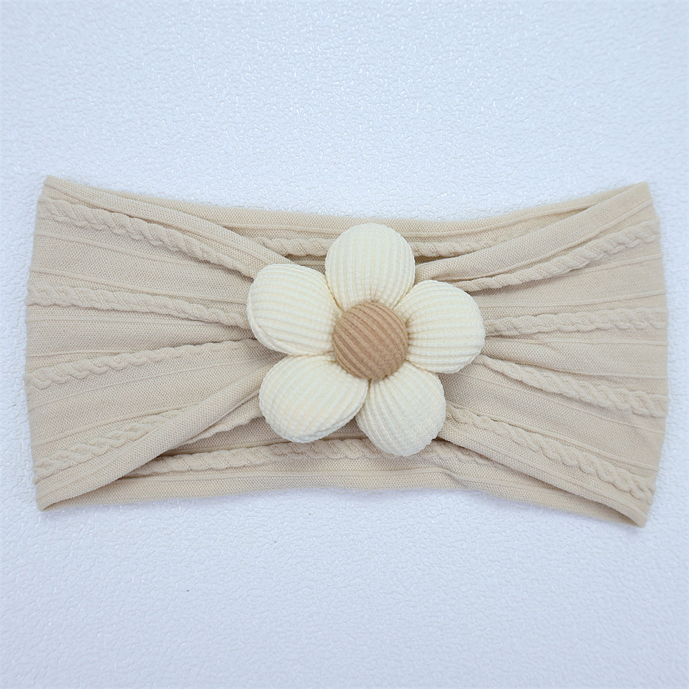 New Flower Nylon Girl Hairband Elastic Soft Baby Headband for Children Turban Headwear for Newborn Baby Kids Hair Accessories.