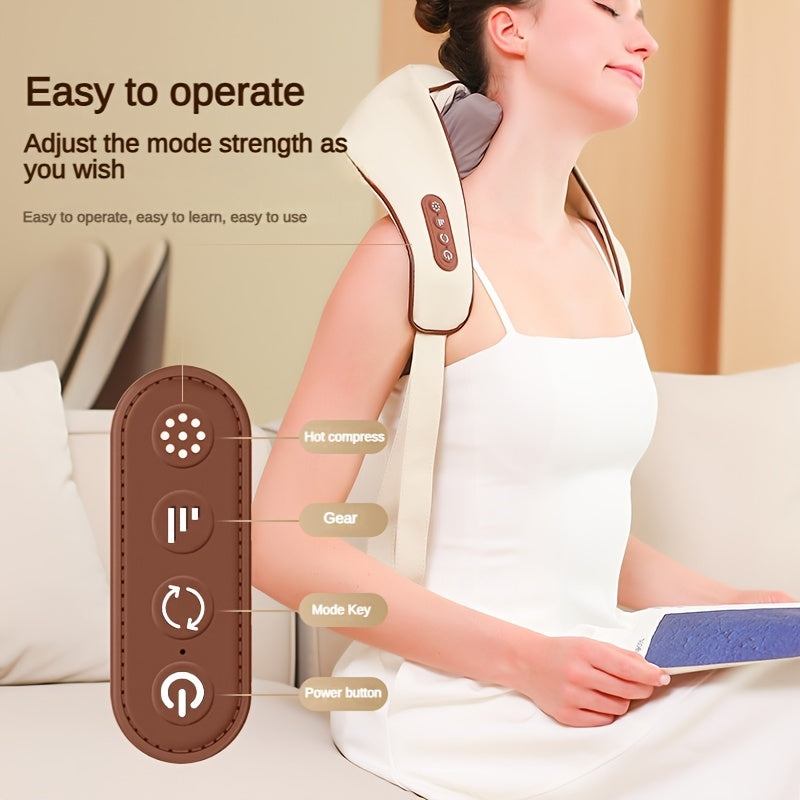 Shoulder and Neck Massager Professional Edition - With realistic humanoid massage, rechargeable to relax muscles, home masseurShoulder and Neck Massager Professional Edition - With realistic humanoid massage, rechargeable to relax muscles, home masseur.