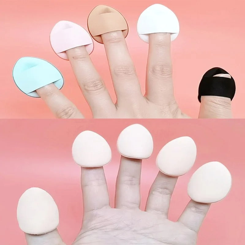 3/10pcs Mini Size Professional Cosmetic Cushion Puff Concealer Foundation Detail Puff Finger Puff Set Makeup Sponge Beauty Tool