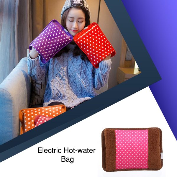 Electric Hot Water Bottle Heat Pad (heat Bag) For Pain Relief – (random Color).