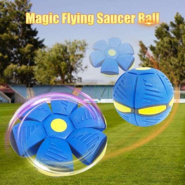 Ufo Flying Flat Throw Disc Ball Toy For Kids | Magic Flying Saucer Frisbee Spinner Ball (random Color).