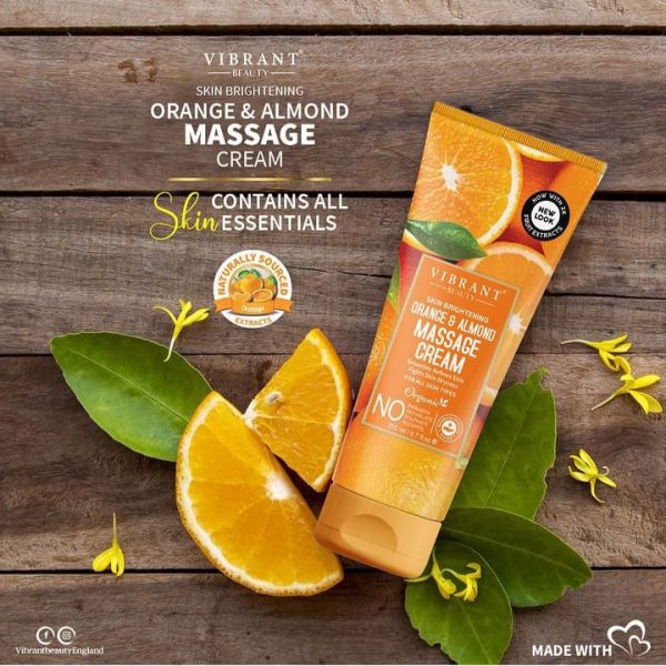 Vibrant Beauty Brightening Orange & Almond Massage Cream (200ml)