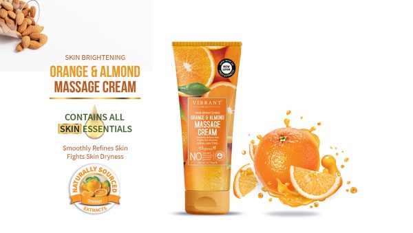 Vibrant Beauty Brightening Orange & Almond Massage Cream (200ml)